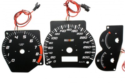 Mitsubishi Lancer EVO 5  EVO 6 glow gauge plasma dials tachoscheibe glow shift i