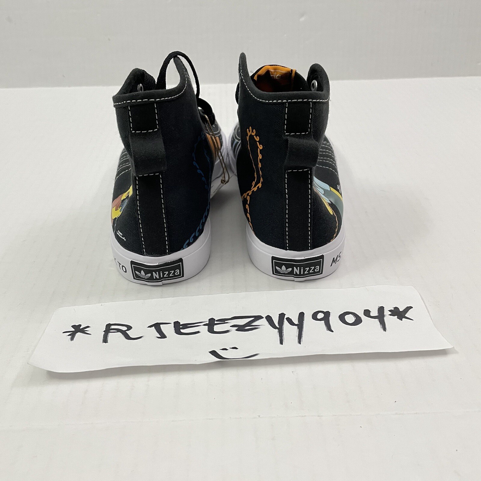 Boys Size 6.5 | Adidas The Simpsons Nizza Hi Top J Pranks On Moe Shoes GZ3538 image 4