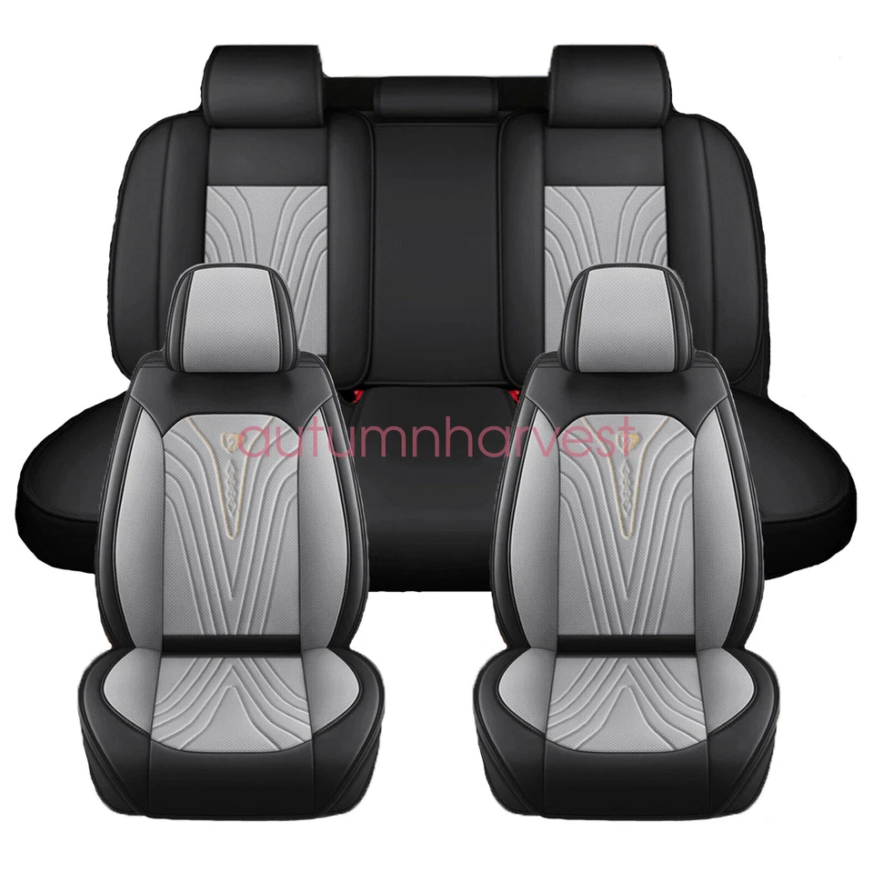 Fundas de asiento de coche para VOLVO 2/5 asientos delantero trasero automático protector impermeable gris Foto 4 de 4