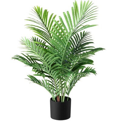Kunstpflanzen Groß Areca Kunstpalme 90 cm im Topf Künstlich  (1 Stück) Fopamtri