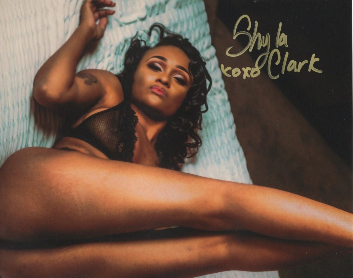 Shyla Clark Hott Adult Ebony Webcam Model Signed 8x10 Autographed COA Proof  Look | eBay