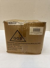 CONDOR 2KTT5 Disposable Lab Coat, 3XL, White, PK 25