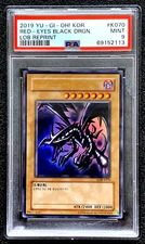 PSA 9 MINT 2019 RED EYES BLACK DRAGON YUGIOH KOR LOB REPRINT #K070 G4817