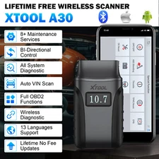 Used XTOOL Anyscan A30 BT OBD2 Scanner Full Bidirectional Diagnostic Tool 