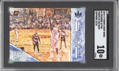 2018 Panini Court Kings Basketball Sapphire Deandre Ayton #1 SGC 10