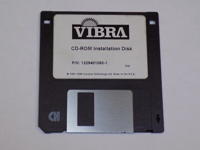 Vibra Installation  3.5'' Disk Windows PC MS Computer CD-Rom Installation 1996