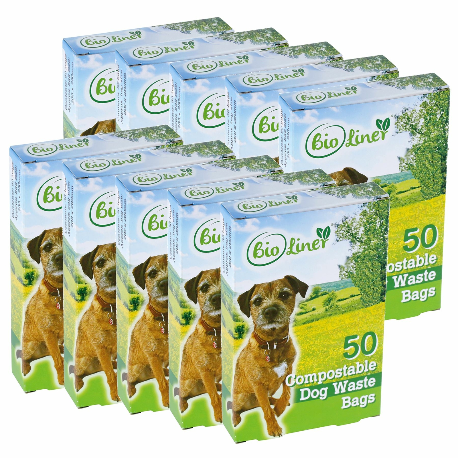 500 x BioLiner Dog Waste Bags – Compostable Dog Waste/Poo Bags – EN 13432