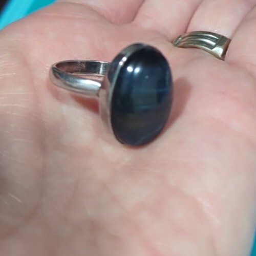 Large LABRADORITE Statement Ring 925 Sterling Sil… - image 11