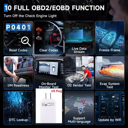 ANCEL X6 Full System Car OBD2 Scanner Bidirectional Diagnostic