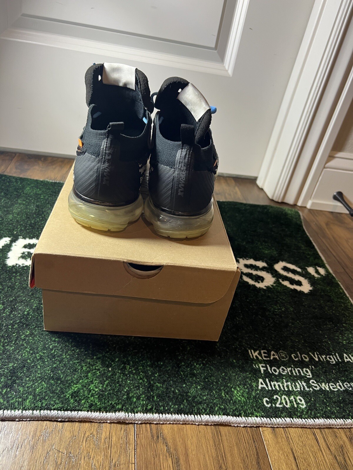 OFF WHITE X NIKE Taglia 9 Nike Air VaporMax x BIANCO SPORCO parte 2 2018 AA3831 002