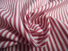 TINY STRIPE ITALIAN PIMA COTTON~RED/WHITE~18x...
