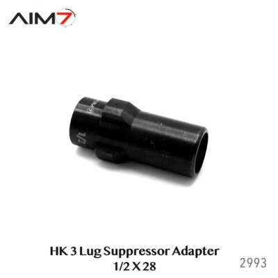 #ad Aim7 3 Lug Barrel Adapter 1 2x28 Steel Black $34.95