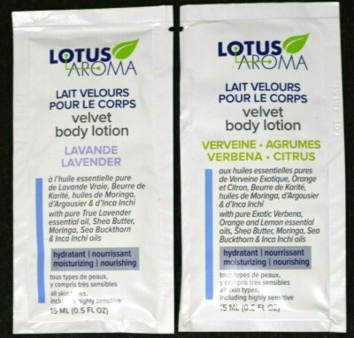 Two Lotus Aroma Lait Velours Velvet Body Lotion Moisturizing: Lavender & Verbena