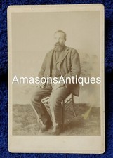 1890's Cabinet Card Photo Oregon Trail Creek Grant County Joe Miller