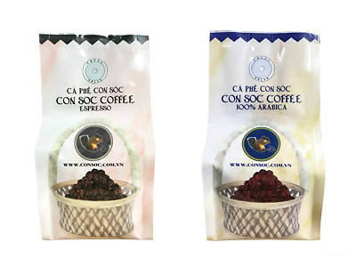 Vietnamese Con Soc Coffee Bean 100% Arabica Espresso Flavors 200g VietsWay USA
