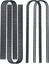 12 Pack 12 Inch Rebar Stakes Heavy Duty Trampoline Anchors, Ground Stakes Tent