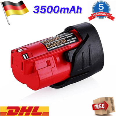 Für Milwaukee M12 12V 3,5Ah M12 B3 Lithium-Ion 48-11-2430 48
