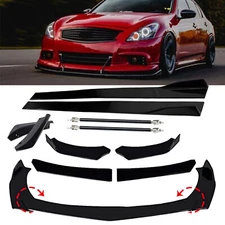 For Infiniti G37 Coupe Sedan Front Bumper Lip Spoiler Splitter Car Body Rear
