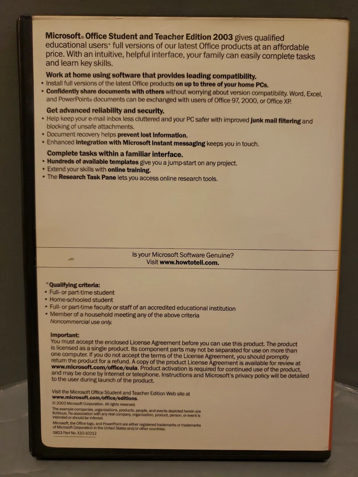 Microsoft Office 2003 - Student and Teacher edition - Image 2 of 3