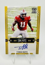 2022 Leaf Draft Tyreke Smith Gold RC Auto Seattle Seahawks Ohio State Buckeyes