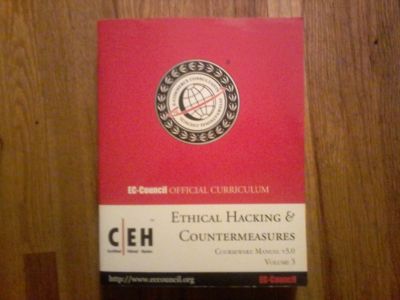 Ethical hacking countermeasures ec-council BOOK Volume 3 courseware manual cd's