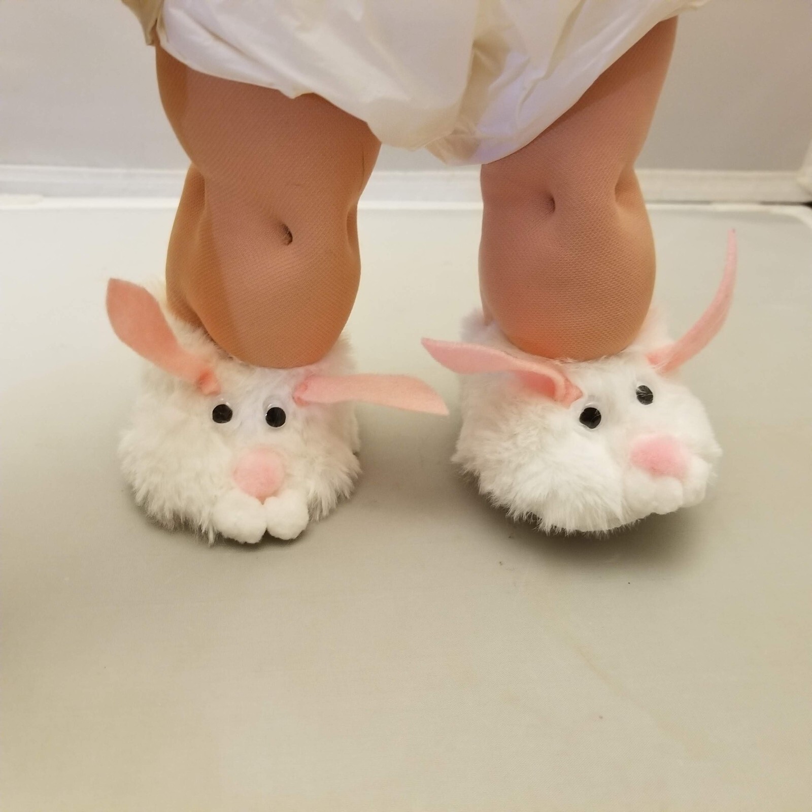 SAOLA Cabbage Patch bambini coniglietto pelliccia pantofole scarpe adatte solo bambole originali CPK #2