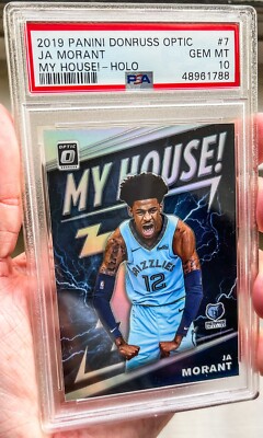 PSA 10 2019-20 Donruss Optic Ja Morant My House Holo Prizm PSA 10 2019-20 Donruss Optic Ja Morant My House Holo Prizm