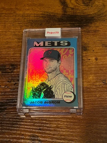 TOPPS PROJECT 70 JACOB DEGROM by MORNING BREATH #868 METS RAINBOW FOIL /70 (READ