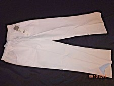 White Swan Flare Scrub Pant Elastic Waist 2 Pocket Style 5541 White Size Small