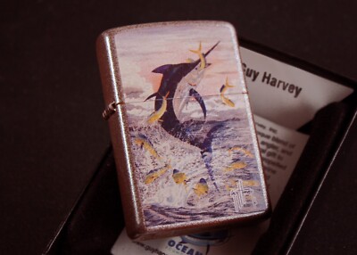 Zippo Lighter   Panama Black Ocean   Guy Harvey   Neu New   A416/II