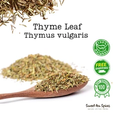 Dried Thyme Leaves - Bulk - Thymus Vulgaris - Organic - Tomillo - Wholesale