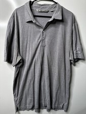 Travis Matthew’s Gray Polo Short Sleeve Shirt XXL Golf Ptarmigan Quarter Button 