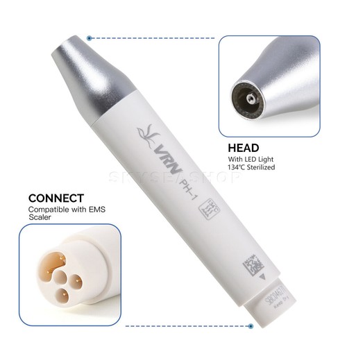 1-3 Pcs Dent VRN-A8 LED Ultrasonic Piezo Scaler PH-1 Handpiece detachable - 第 7/19 張圖片