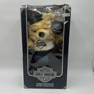 VINTAGE CAVANAGH 1997 HARLEY DAVIDSON PLUSH COLLECTION BEAR VEE TWIN 17'' - NOB