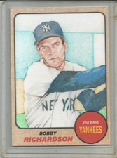 2014 BOBBY RICHARDSON NYY 1/1 ORIGINAL  ART SKETCH CARD HAND DRAWN