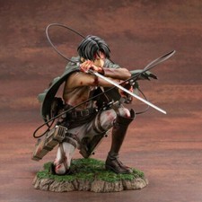 Figura de anime figuras Levi Ackermann Attack on Titan daño de combate combate sangriento.