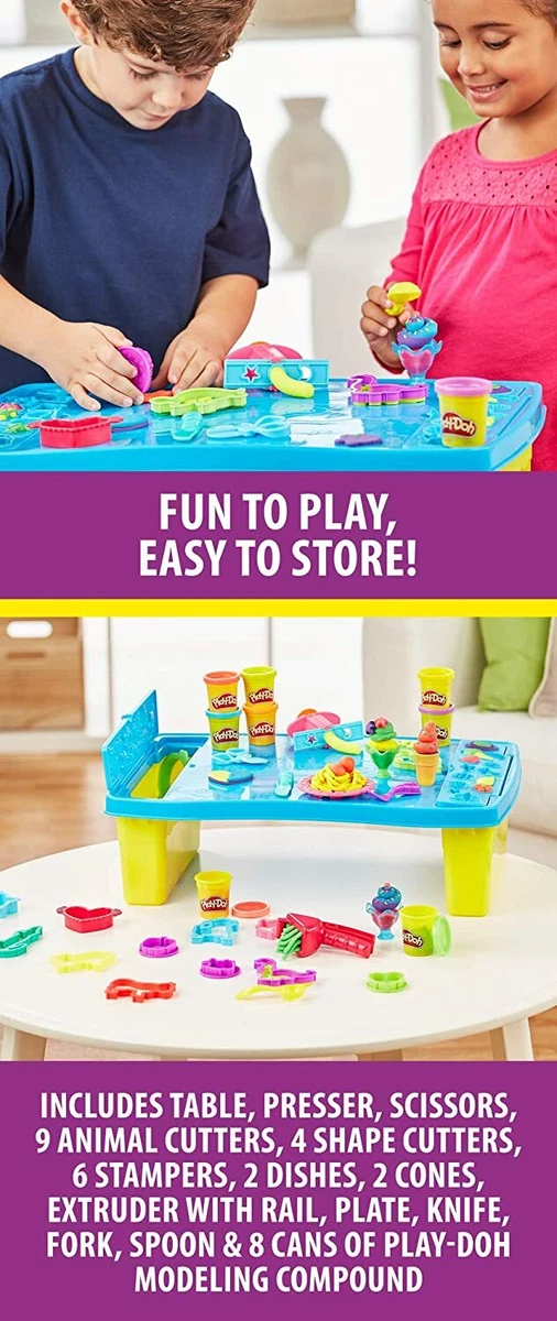 Play doh play and store table set new arrivals