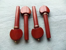 Violin Pegs Boxwood  Hill  with Gold Pins and Collars  Violin  Pegs Parts