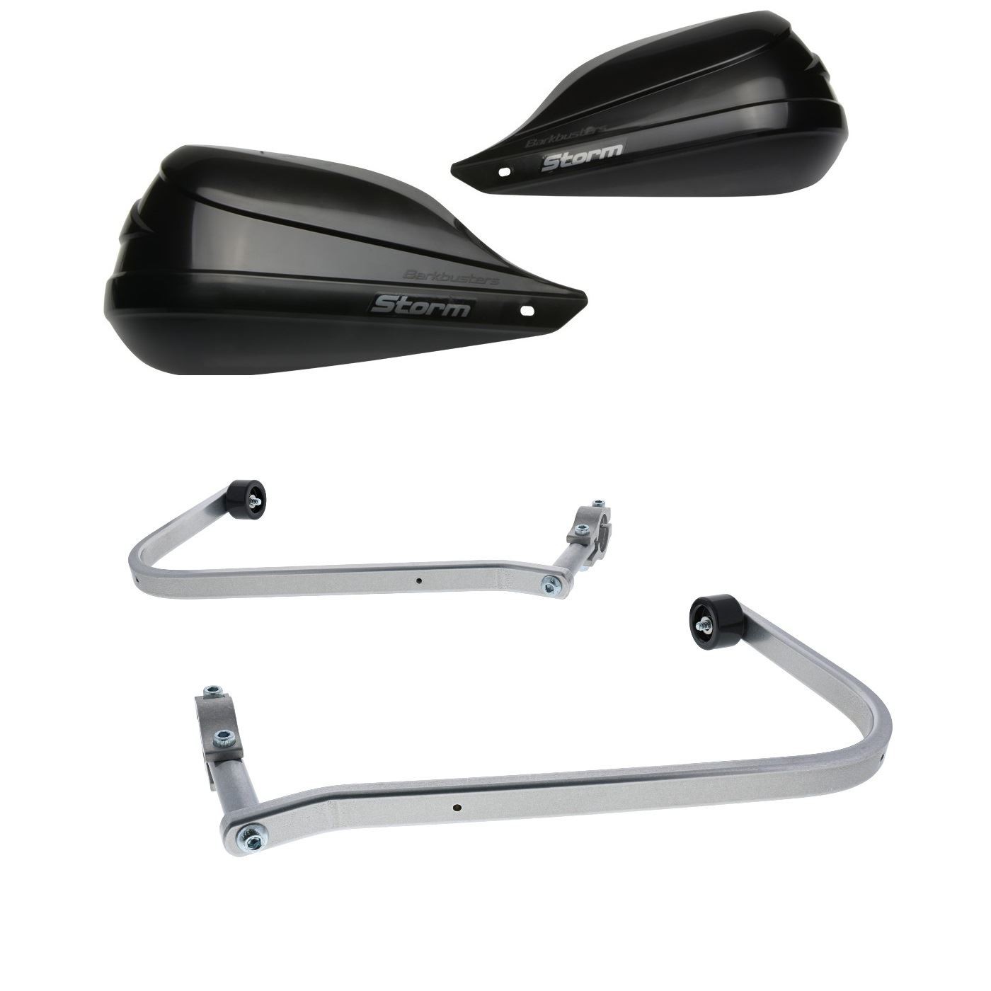BarkBusters STORM Black Handguard & Kit Triumph Tiger 1200 Rally Explorer 22-25
