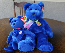 Ty Beanie Baby Buddy Clubby the Official Bear Plush toy 1998 MWT