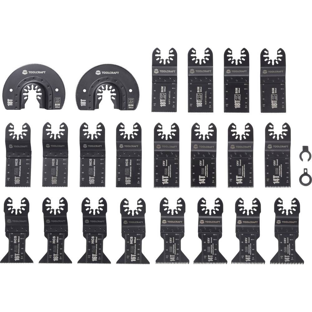 Set outils multifonction 24 pc(s) TOOLCRAFT TO-10283205 pour bricolage