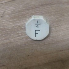 Oliver Typewriter F Key Antique Schreibmaschine Part Vtg No.5 6 7 8 9 10 Keytop thumbnail