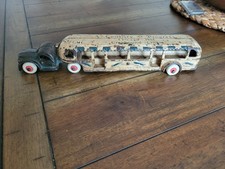 Vintage 1934 Arcade Cast Iron World's Fair Century Of Progress Greyhound Bus Toy