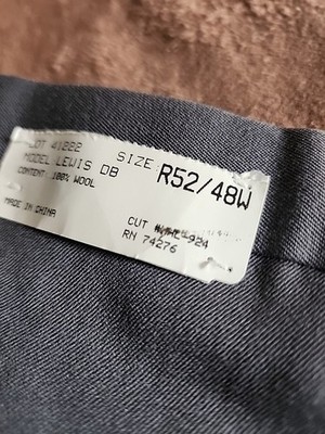 Pants From Expensive Suit .deep Gray. Nice Lininglcuffed.100 Wool.