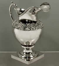 Samuel Kirk Silver Pitcher 1829 IMPORTANT EARLY EXAMPLE