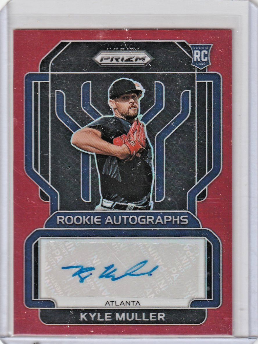 2022 Panini Prizm #RA-KM Kyle Muller Rookie Autographs Red Prizm #48/99