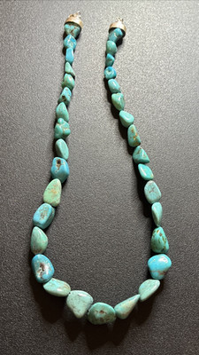 Beautiful  Jay King DTR mine Sterling Silver 925 turquoise Nugget necklace  131