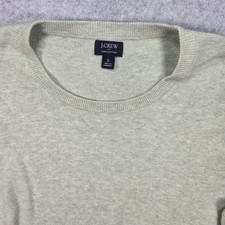 J.Crew Sweater Men Small Sage Green Cotton Textured Crewneck Pullover