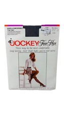 NEW Jockey Thigh Highs Sandalfoot Style 1992 Size Small Medium 4'8"-5'4" Pewter