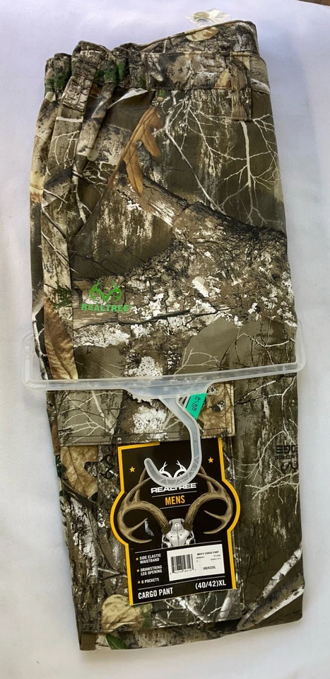 REALTREE CAMOUFLAGE HUNTING OUTDOOR CARGO PANTS POCKETS MENS SIZE XL 40/42 NWT - Image 4 of 4